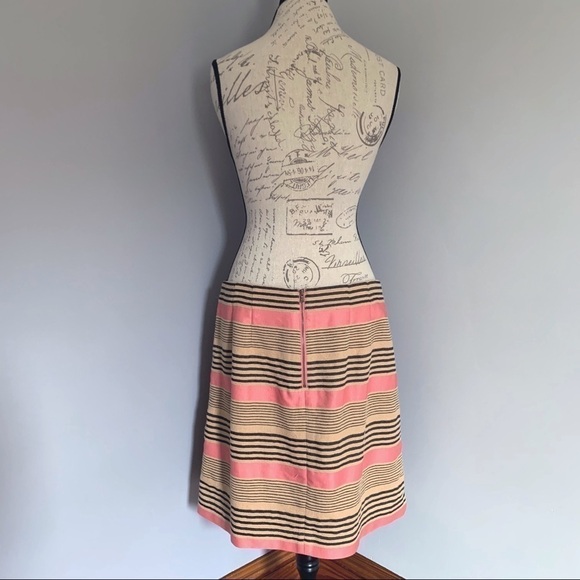 𝅺ANN TAYLOR LOFT Linen Blend Striped Skirt - Picture 3 of 7